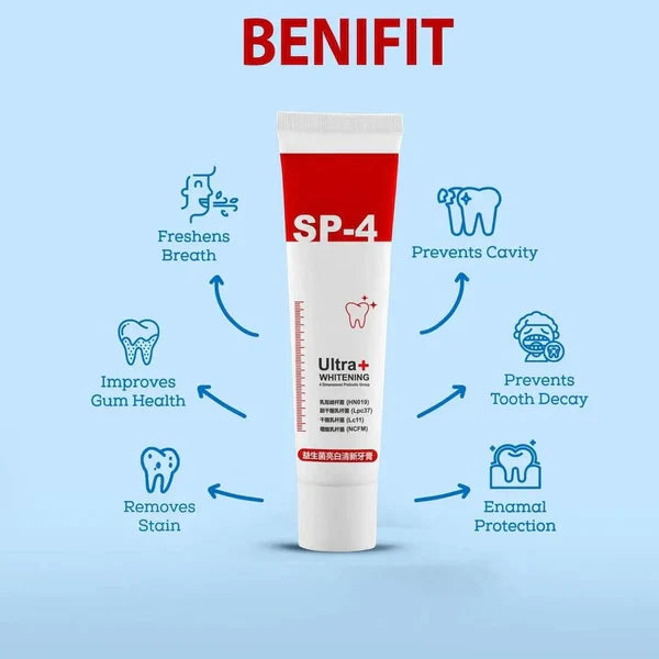 SP-4 Probiotic Brightening and cleaning toothpaste (Buy1 Get 1 Free)